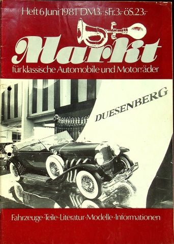 Oldtimer Markt 06/1981 Oldtimer Markt 06/1981